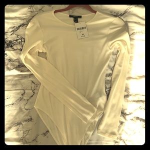 White long sleeve body suit